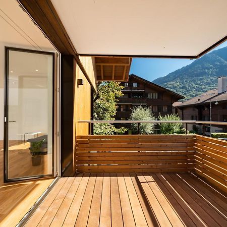 Moderne Neubauwohnung In Wilderswil Exterior photo