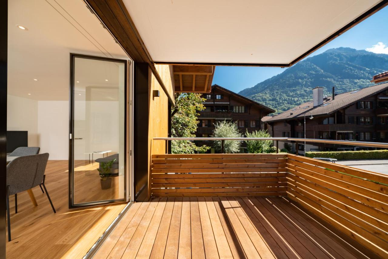 Moderne Neubauwohnung In Wilderswil Exterior photo